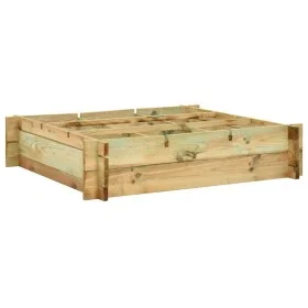 Blumenbeet aus imprägniertem Holz, 90 x 90 x 20 cm von , Töpfe und Pflanzgefäße - Ref: Foro24-41914, Preis: 35,15 €, Rabatt: %