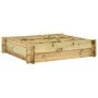 Arriate de madera impregnada 90x90x20 cm de , Maceteros y jardineras - Ref: Foro24-41914, Precio: 35,14 €, Descuento: %