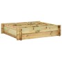 Blumenbeet aus imprägniertem Holz, 90 x 90 x 20 cm von , Töpfe und Pflanzgefäße - Ref: Foro24-41914, Preis: 34,12 €, Rabatt: %
