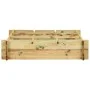 Arriate de madera impregnada 90x90x20 cm de , Maceteros y jardineras - Ref: Foro24-41914, Precio: 35,14 €, Descuento: %