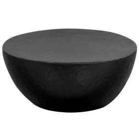 Hammered aluminum coffee table 70x30 cm black by , Coffee table - Ref: Foro24-246510, Price: 207,13 €, Discount: %