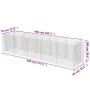 Gabionenbett aus Stahl 450x90x100 cm von vidaXL, Töpfe und Pflanzgefäße - Ref: Foro24-143552, Preis: 237,60 €, Rabatt: %