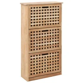 Solid walnut wood shoe rack 55x20x104 cm by vidaXL, Shoe racks and shoe organizers - Ref: Foro24-247600, Price: 102,89 €, Dis...