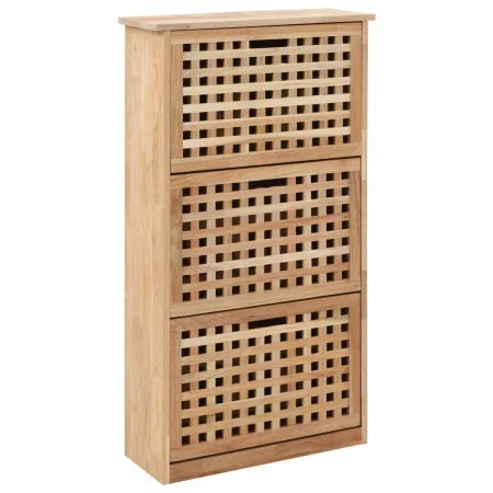 Schuhregal aus massivem Walnussholz, 55 x 20 x 104 cm von vidaXL, Schuhregale und Schuhorganisatoren - Ref: Foro24-247600, Pr...