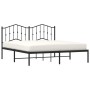 Estructura de cama con cabecero metal negro 183x213 cm de , Camas y somieres - Ref: Foro24-373794, Precio: 101,75 €, Descuent...