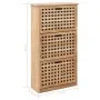 Schuhregal aus massivem Walnussholz, 55 x 20 x 104 cm von vidaXL, Schuhregale und Schuhorganisatoren - Ref: Foro24-247600, Pr...