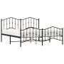 Estructura de cama cabecero y estribo metal negro 183x213 cm de , Camas y somieres - Ref: Foro24-373812, Precio: 121,40 €, De...