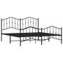 Estructura de cama cabecero y estribo metal negro 183x213 cm de , Camas y somieres - Ref: Foro24-373812, Precio: 121,40 €, De...