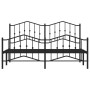 Bettgestell mit Kopf- und Fußteil aus schwarzem Metall, 183 x 213 cm von , Betten und Lattenroste - Ref: Foro24-373812, Preis...