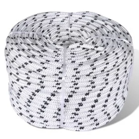 Polyester-Flechtseil 8 mm 250 m weiß von vidaXL, Seile und Metallschnüre - Ref: Foro24-143791, Preis: 68,55 €, Rabatt: %