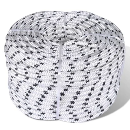 Polyester-Flechtseil 8 mm 250 m weiß von vidaXL, Seile und Metallschnüre - Ref: Foro24-143791, Preis: 68,55 €, Rabatt: %