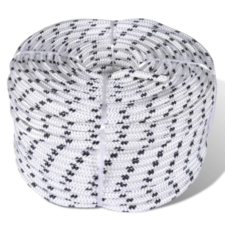Polyester-Flechtseil 8 mm 250 m weiß von vidaXL, Seile und Metallschnüre - Ref: Foro24-143791, Preis: 67,55 €, Rabatt: %