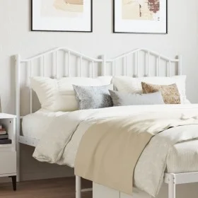 Cabecero de metal blanco 140 cm de , Cabeceros y pies de cama - Ref: Foro24-373871, Precio: 31,52 €, Descuento: %