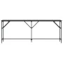 Black engineered wood console table 200x29x75 cm by , Side tables - Ref: Foro24-837777, Price: 58,36 €, Discount: %
