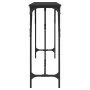 Black engineered wood console table 200x29x75 cm by , Side tables - Ref: Foro24-837777, Price: 58,36 €, Discount: %