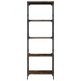 Bücherregal mit 5 Regalen aus Holzwerkstoff, geräucherte Eiche, 59 x 35 x 171 cm von , Bücherregale und Regale - Ref: Foro24-...