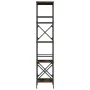 Bookcase with 5 shelves engineered wood smoked oak 59x35x171cm by , Bookcases and shelves - Ref: Foro24-837624, Price: 66,90 ...