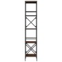 Bookcase with 5 shelves engineered wood brown oak 59x35x171cm by , Bookcases and shelves - Ref: Foro24-837626, Price: 60,83 €...