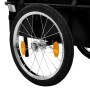 Fahrrad-/Bollerwagenanhänger aus schwarzem Stahl 155x60x83 cm von vidaXL, Fahrradanhänger - Ref: Foro24-91771, Preis: 143,23 ...