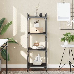 Librería de 4 estantes madera de ingeniería negro 40x30x120 cm de , Librerías y estanterías - Ref: Foro24-837632, Precio: 39,...