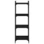 Bookcase with 4 shelves black engineered wood 40x30x120 cm by , Bookcases and shelves - Ref: Foro24-837632, Price: 38,91 €, D...