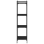 Bookcase with 4 shelves black engineered wood 40x30x120 cm by , Bookcases and shelves - Ref: Foro24-837632, Price: 38,91 €, D...