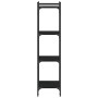 Librería de 4 estantes madera de ingeniería negro 40x30x120 cm de , Librerías y estanterías - Ref: Foro24-837632, Precio: 39,...