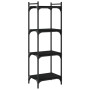 Librería de 4 estantes madera de ingeniería negro 40x30x120 cm de , Librerías y estanterías - Ref: Foro24-837632, Precio: 39,...