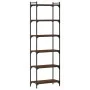 Librería 6 estantes madera ingeniería roble marrón 60x30x188 cm de , Librerías y estanterías - Ref: Foro24-837666, Precio: 75...