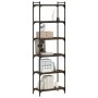 Bookcase with 6 shelves engineered wood brown oak 60x30x188 cm by , Bookcases and shelves - Ref: Foro24-837666, Price: 75,23 ...