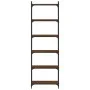 Bookcase with 6 shelves engineered wood brown oak 60x30x188 cm by , Bookcases and shelves - Ref: Foro24-837666, Price: 75,23 ...