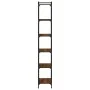 Bookcase with 6 shelves engineered wood brown oak 60x30x188 cm by , Bookcases and shelves - Ref: Foro24-837666, Price: 75,23 ...