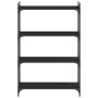 Bookcase with 4 shelves black engineered wood 80x30x120 cm by , Bookcases and shelves - Ref: Foro24-837672, Price: 44,00 €, D...