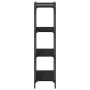 Bookcase with 4 shelves black engineered wood 80x30x120 cm by , Bookcases and shelves - Ref: Foro24-837672, Price: 43,58 €, D...
