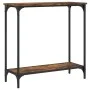 Konsolentisch aus geräuchertem Eichenholzwerkstoff, 75 x 30,5 x 75 cm von , Seitentische - Ref: Foro24-837709, Preis: 38,99 €...