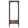 Smoked oak engineered wood console table 75x30.5x75 cm by , Side tables - Ref: Foro24-837709, Price: 38,99 €, Discount: %