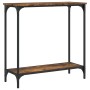 Smoked oak engineered wood console table 75x30.5x75 cm by , Side tables - Ref: Foro24-837709, Price: 38,99 €, Discount: %