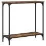 Smoked oak engineered wood console table 75x30.5x75 cm by , Side tables - Ref: Foro24-837709, Price: 37,23 €, Discount: %