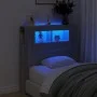 Cabecero LED madera ingeniería gris Sonoma 100x18,5x103,5 cm de , Cabeceros y pies de cama - Ref: Foro24-837335, Precio: 59,1...