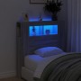 Sonoma gray engineered wood LED headboard 100x18.5x103.5 cm by , Headboards and footboards - Ref: Foro24-837335, Price: 59,86...