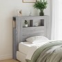 Sonoma gray engineered wood LED headboard 100x18.5x103.5 cm by , Headboards and footboards - Ref: Foro24-837335, Price: 59,86...