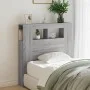 Sonoma gray engineered wood LED headboard 100x18.5x103.5 cm by , Headboards and footboards - Ref: Foro24-837335, Price: 59,12...