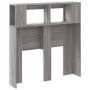 Sonoma-graues LED-Kopfteil aus Holzwerkstoff, 100 x 18,5 x 103,5 cm von , Kopf- und Fußteile - Ref: Foro24-837335, Preis: 59,...