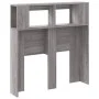 Sonoma gray engineered wood LED headboard 100x18.5x103.5 cm by , Headboards and footboards - Ref: Foro24-837335, Price: 59,12...