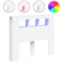 Kopfteil mit LED, weißem Holzwerkstoff, 120 x 18,5 x 103,5 cm von , Kopf- und Fußteile - Ref: Foro24-837337, Preis: 94,03 €, ...