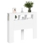 Kopfteil mit LED, weißem Holzwerkstoff, 120 x 18,5 x 103,5 cm von , Kopf- und Fußteile - Ref: Foro24-837337, Preis: 94,03 €, ...
