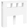 Headboard with LED white engineered wood 120x18.5x103.5 cm by , Headboards and footboards - Ref: Foro24-837337, Price: 92,11 ...