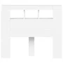 Headboard with LED white engineered wood 120x18.5x103.5 cm by , Headboards and footboards - Ref: Foro24-837337, Price: 92,11 ...