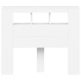 Kopfteil mit LED, weißem Holzwerkstoff, 120 x 18,5 x 103,5 cm von , Kopf- und Fußteile - Ref: Foro24-837337, Preis: 94,03 €, ...
