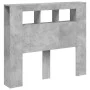 Concrete gray engineered wood LED headboard 120x18.5x103.5 cm by , Headboards and footboards - Ref: Foro24-837340, Price: 83,...